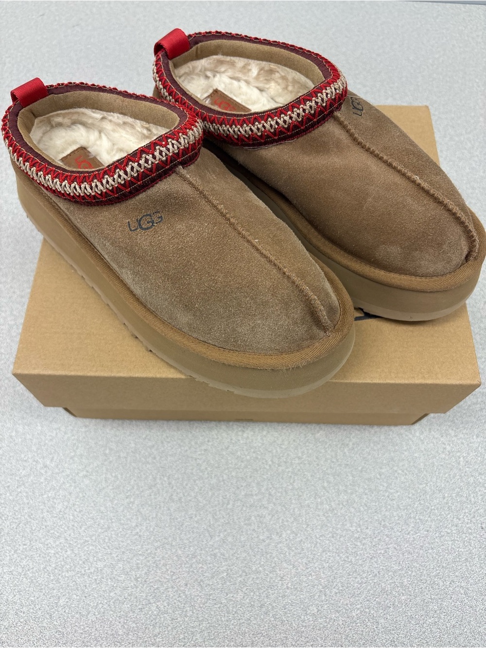 UGG Tazz II Slippers Chestnut Suede Shoes Women's Size_8 - Picture 4 of 9